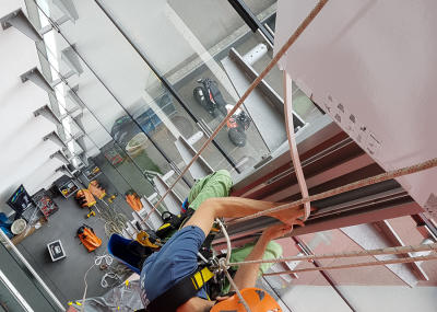 Installation neue LED-Beleuchtung