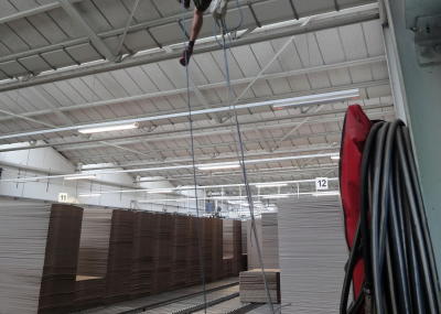 Montage Brandmelder in der Höhe, an schwer zugänglicher Stelle